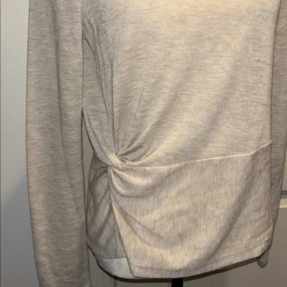 Sanctuary Knot Your Business Knit Top Marshmallow Toast Womens S